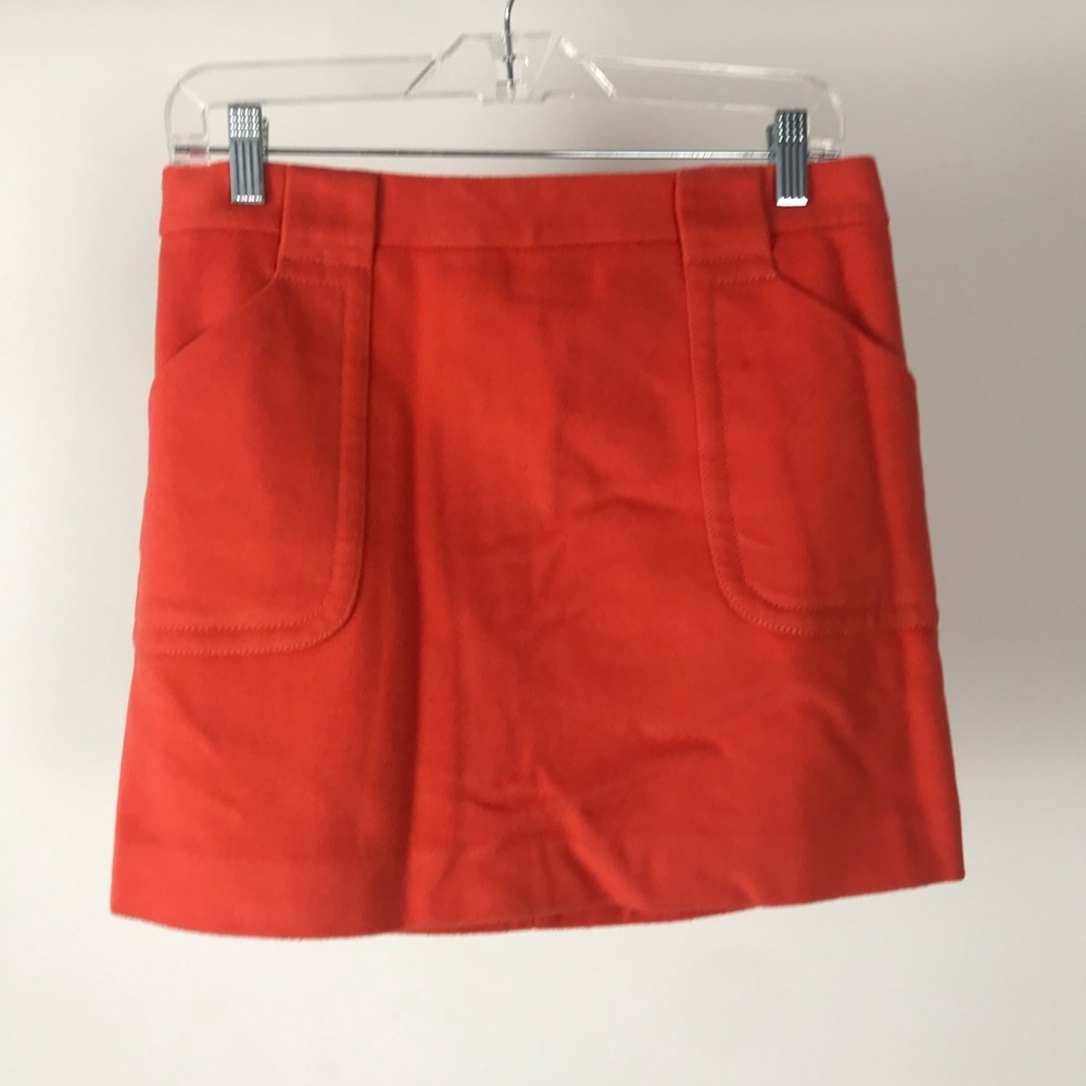 J. Crew Orange Mini Skirt 🔥